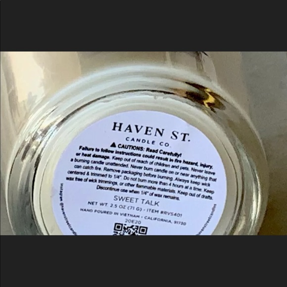 HAVEN STREET CANDLE LOVE SWEET TALK SCENTED (4) - Picture 3 of 4